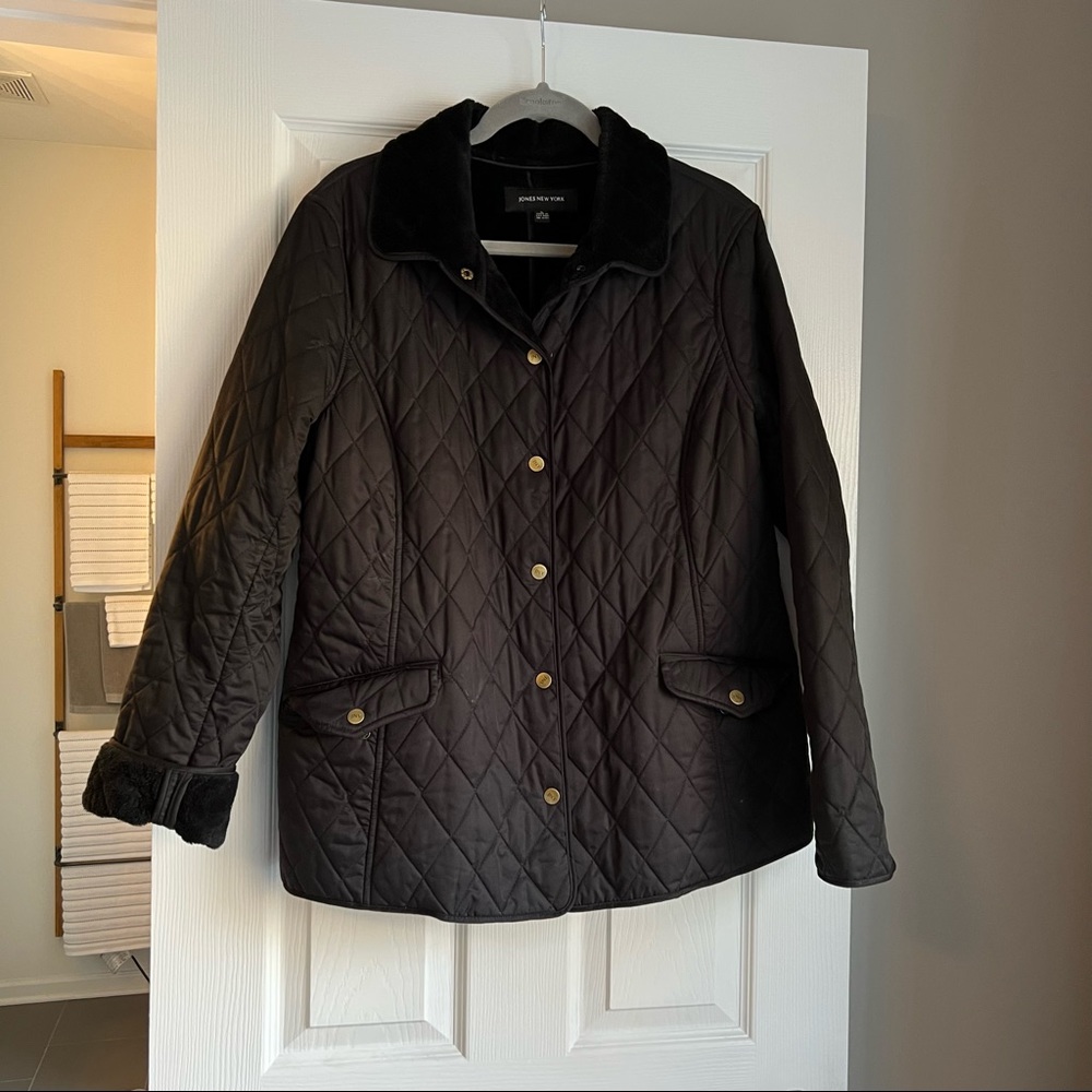 Jones New York black jacket, large